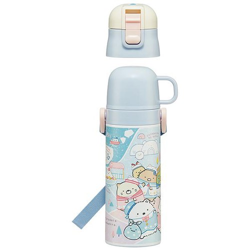 すみっコぐらし 超軽量2WAYステンレスボトル 470ml/430ml しろくまのふるさと SKDC4