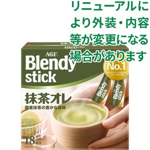 味の素AGF ブレンディ スティック 抹茶オレ 18本入 Green Beans