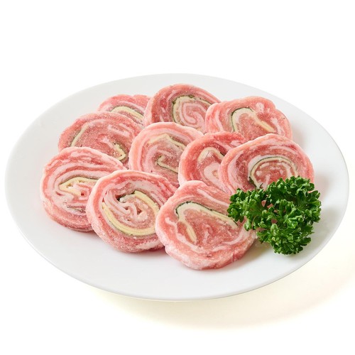 【冷凍】国産豚肉 ロールステーキ(チーズ・大葉) 加熱用 180g
