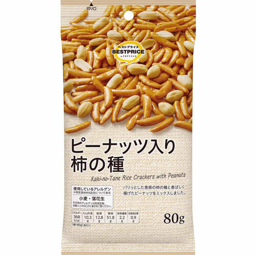 ピーナッツ入り柿の種 80g トップバリュベストプライス Green Beans