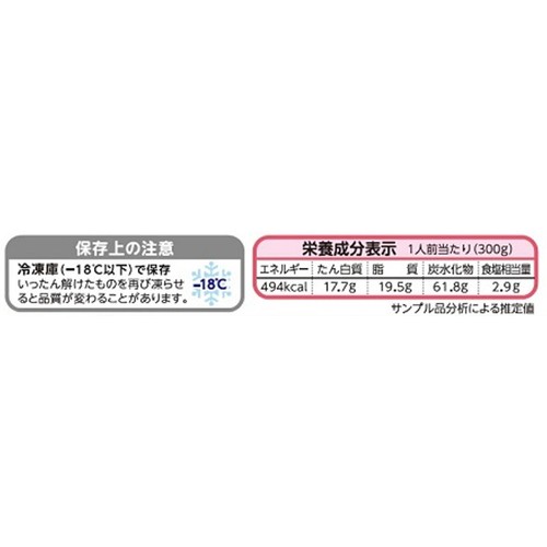 ニチレイ ハンバーグ&ナポリタン【冷凍】 1人前(300g)