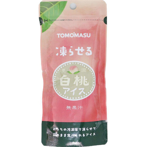 友桝飲料 凍らせる白桃アイス 80g Green Beans | グリーンビーンズ by AEON