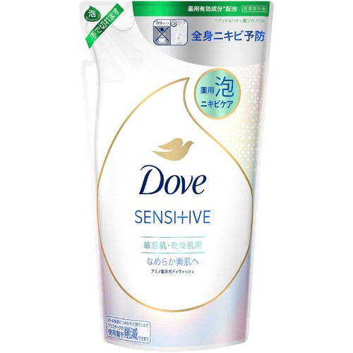 ユニリーバ 薬用 ダヴ ニキビケア泡ボディウォッシュ なめらか素肌 つめかえ用 430g