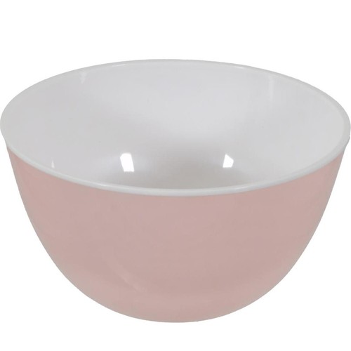 パール金属 ララシャイン 抗菌耐熱カラーボウル 16cm クリアピンク