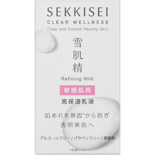 コーセー 雪肌精 クリアウェルネス リファイニングミルクSS 乳液 ミドルサイズ 90mL