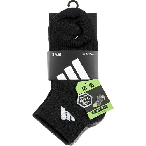 アディダス adidas DEO 消臭 ショート丈 3足組 23-25cm
