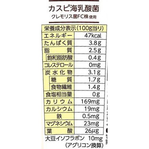 フジッコ まるごとSOYカスピ海ヨーグルト 400g