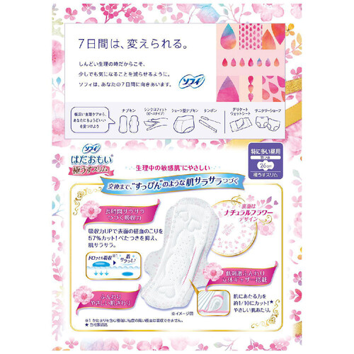 ユニ・チャーム ソフィ はだおもい極うすスリム 特に多い昼用 羽つき