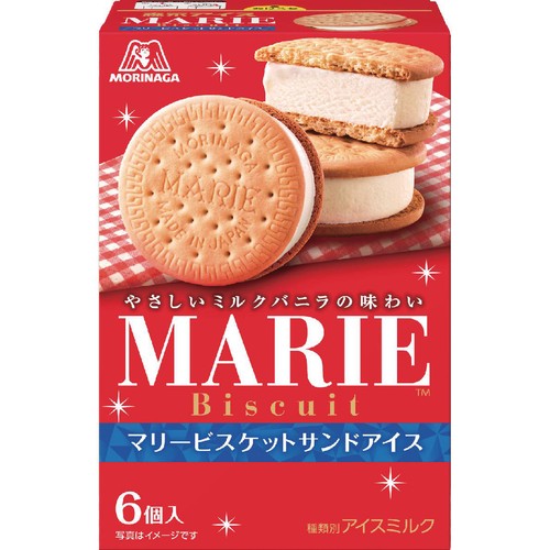 森永製菓 マリービスケットサンドアイス 35ml x 6個