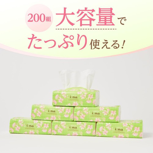 大王製紙 エリエール イーナ ソフトパックティッシュ 200組6個