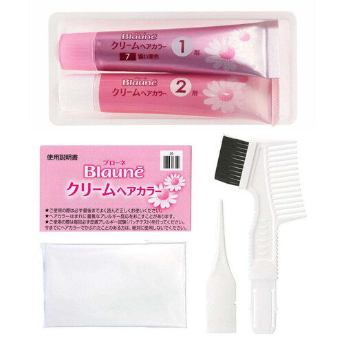 花王 ブローネ クリームヘアカラー 7 濃い栗色 80g Green Beans