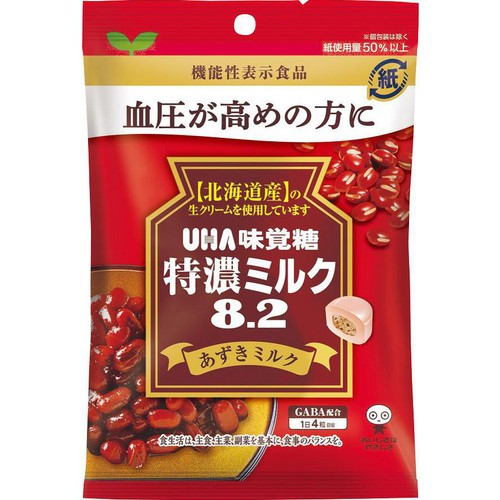 UHA味覚糖 特濃ミルク8.2 あずきミルク 93g