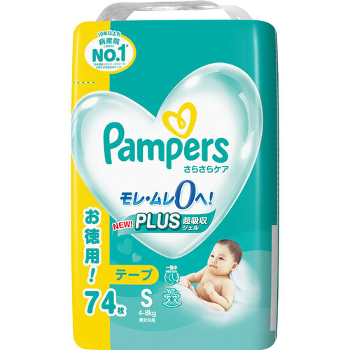 P&G パンパースさらさらケア テープS 74枚