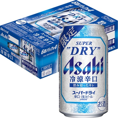 【5%】 アサヒ スーパードライ 冷涼辛口 1ケース 350ml x 24本