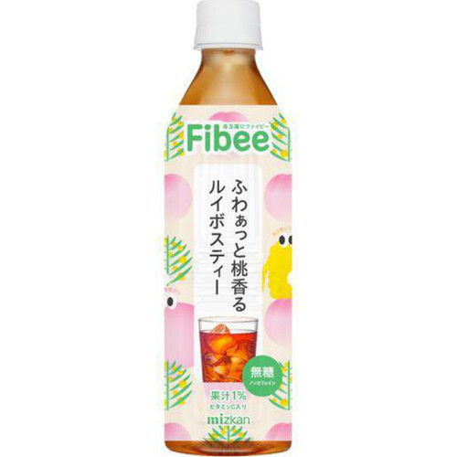 ミツカン Fibee ふわぁっと桃香るルイボスティー 500ml