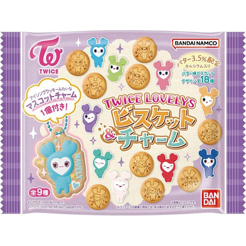 TWICE LOVELYS　ビスケットチャーム　フルコンプ TWICE LOVELY ビスケットチャーム キーホルダー コンプ BANDAI