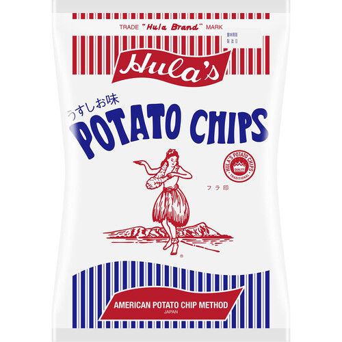 フラ印　ポテトチップス　缶 日本のポテトチップスの草分け “フラ印（Hula Brand）”が「ガシャポン