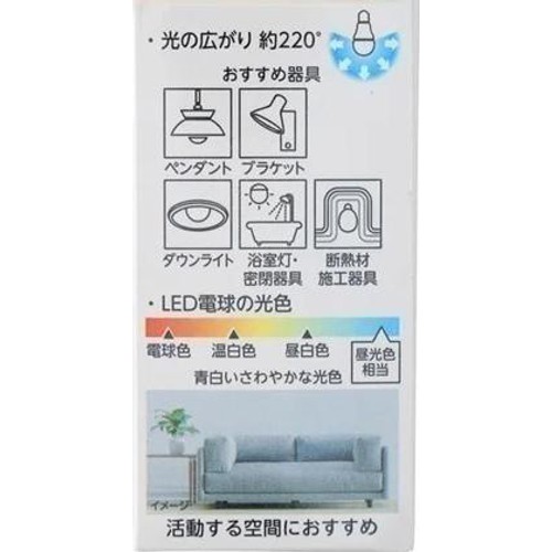 LED電球広配光 25W 昼光色E17 ホームコーディ