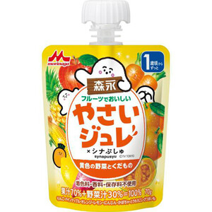 森永乳業 フルーツでおいしいやさいジュレ 緑の野菜とくだもの 1