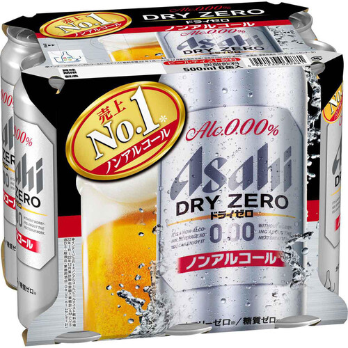 アサヒ ドライゼロ 500ml x 6本