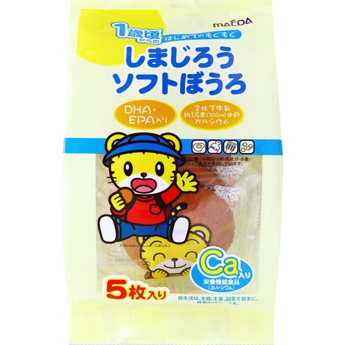 大阪前田製菓 しまじろうソフトぼうろ 5枚入