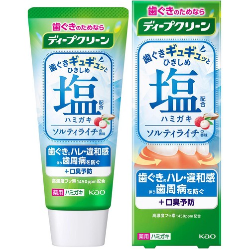 花王 ディープクリーン ひきしめ塩配合ハミガキ ソルティライチの香味 95g