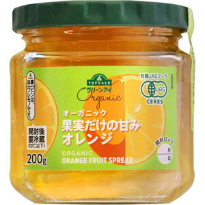 オーガニック 果実だけの甘み オレンジマーマレード 200g トップバリュ