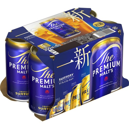 5.5%】 サントリー ザ・プレミアム・モルツ 350ml x 6本 Green Beans