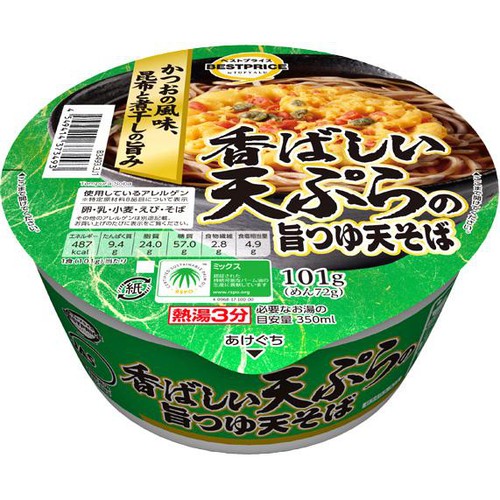 旨つゆ天そば 101g トップバリュベストプライス