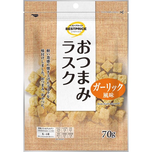 おつまみラスク ガーリック風味 70g トップバリュベストプライス