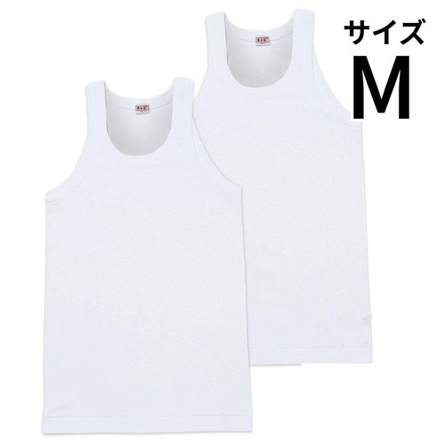 B.V.D. GOLD タンクトップ ランニング 2枚組 M ホワイト Green Beans