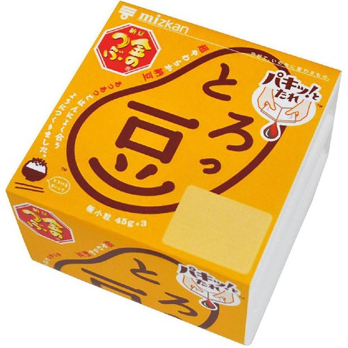 ミツカン 金のつぶ パキッ!とたれ とろっ豆 3パック 45g x 3