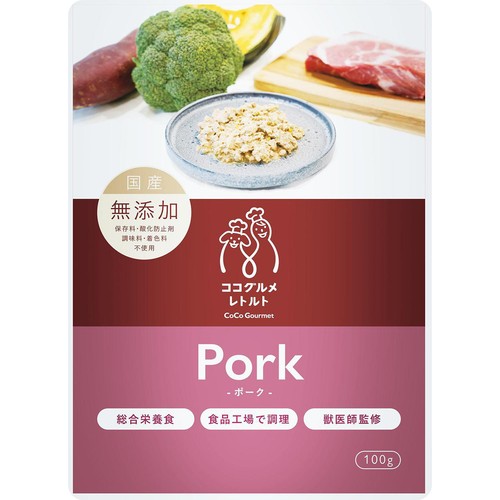 みきmama 30個 ココグルメ ポーク＆ブロッコリー 100g ペット用】 ココグルメ レトルト ポーク&ブロッコリー(愛犬用