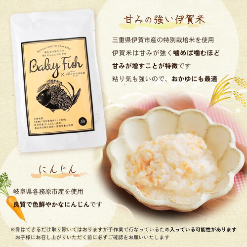 ディーグリーン BabyFish 鯛とにんじんのおかゆ 80g