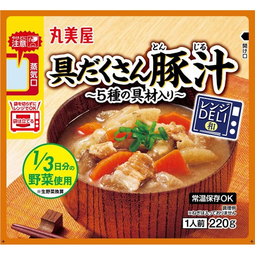 丸美屋 レンジDELI 豚汁 1人前(220g)