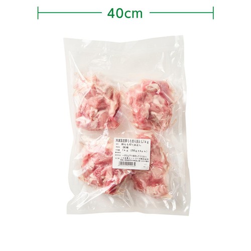 【冷凍】 国産豚肉もも切りおとし 1000g (250g x 4パック)