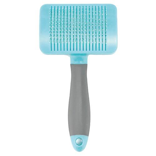 【ペット用】 ペティオ Self Trimmer プッシュ掃除式 肌に優しいスリッカーブラシ レギュラー 全犬種用・全猫種用 1個
