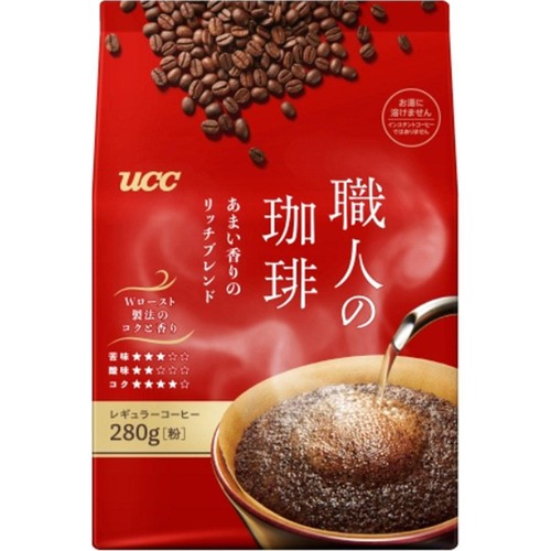 UCC上島珈琲 【粉】職人の珈琲 あまい香りのリッチブレンド 280g