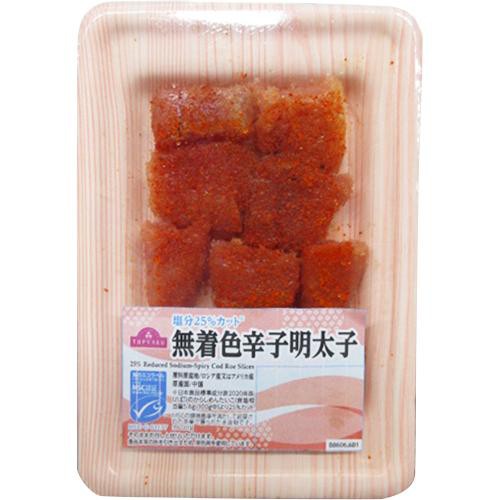 【冷蔵】MSC認証 塩分25％カット 無着色辛子明太子 90g トップバリュ