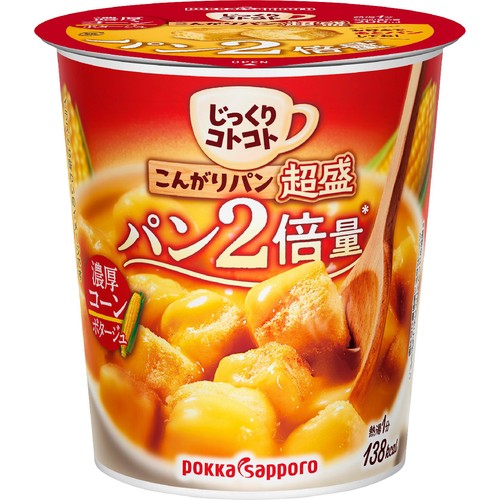 ポッカサッポロ じっくりコトコトこんがりパン超盛 濃厚コーン