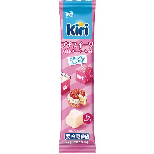 ベルジャポン キリ プチスイーツ ストロベリーケーキ風味 5.2g x 5個入(26g)