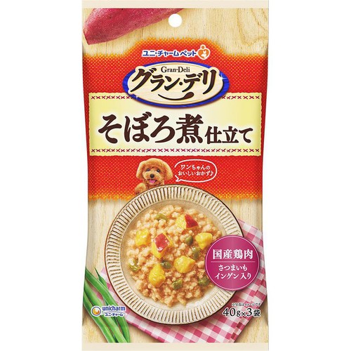 【ペット用】 ユニ・チャーム グラン・デリ そぼろ煮仕立て 40g x 3袋
