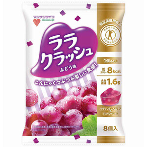 マンナンライフ 蒟蒻畑ララクラッシュぶどう味 24g x 8個入 Green Beans グリーンビーンズ by AEON