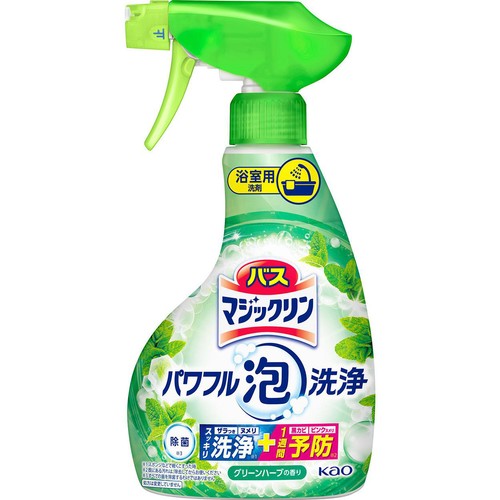 花王 バスマジックリン パワフル泡洗浄 グリーンハーブの香り 本体 350ml