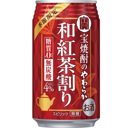 【4%】 宝 宝焼酎のやわらか和紅茶割り 335ml