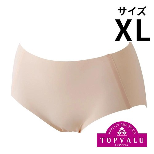 Mirai Beauty(ミライビューティ) シームレスショーツ ふつう 婦人 ベージュ XL トップバリュ