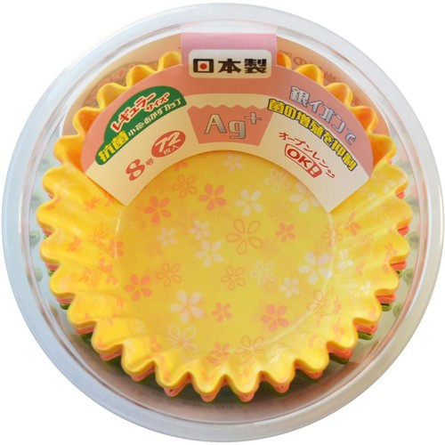 ヒロカ産業  抗菌小花おかずカップ 8号 72枚入り