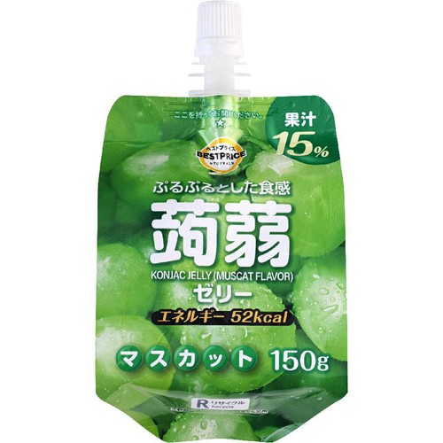 蒟蒻ゼリー マスカット味(ドリンクゼリータイプ) 150g トップバリュ