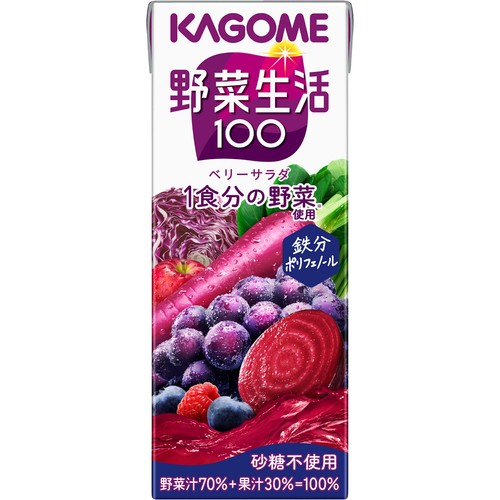 カゴメ 野菜生活100ベリーサラダ 200ml
