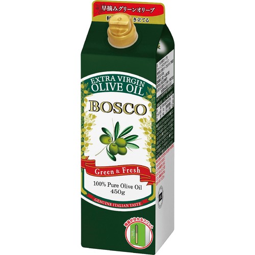 日清オイリオ ボスコ エキストラバージンオリーブオイル 紙パック 450g